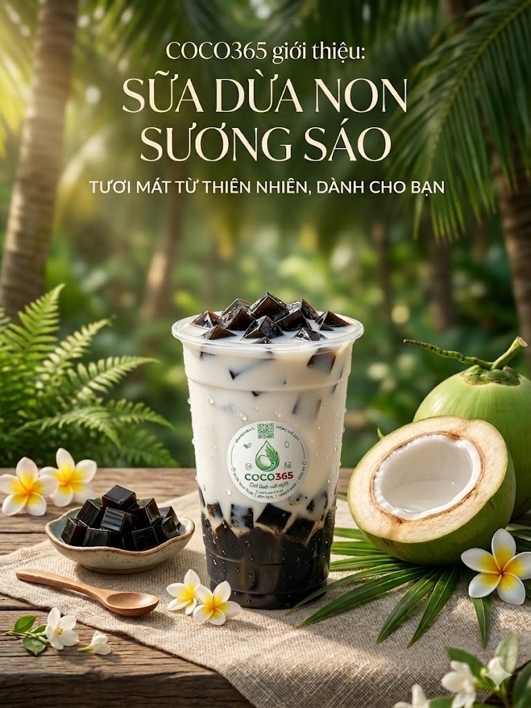 SỮA DỪA NON SƯƠNG SÁO