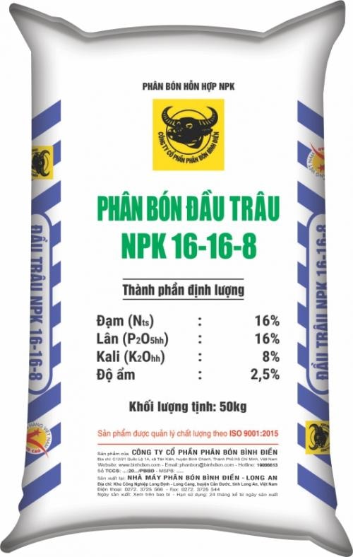 NPK ĐẦU TRÂU 16-16-8