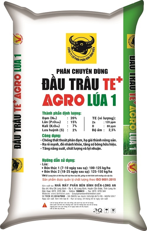 ĐẦU TRÂU TE+ AGRO LÚA 1 2