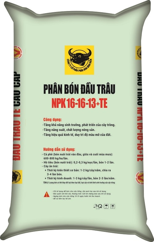 NPK Đầu Trâu 16-16-13+TE 2