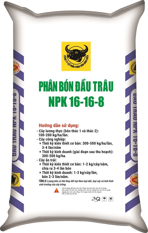 NPK ĐẦU TRÂU 16-16-8 2