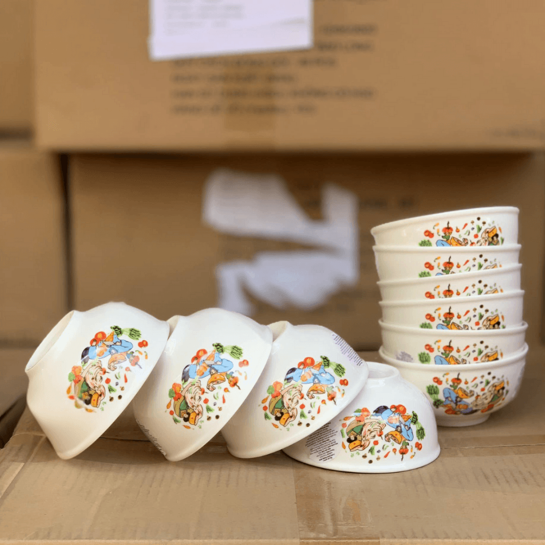 Chén sứ họa tiết Mini Min 5