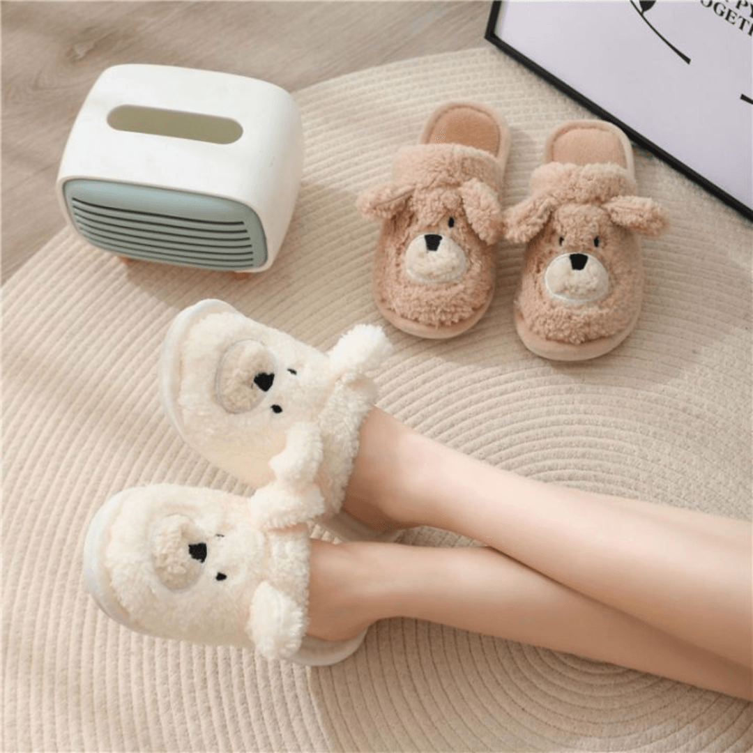 Dép bông đi trong nhà Cotton Gấu Mini Min 7