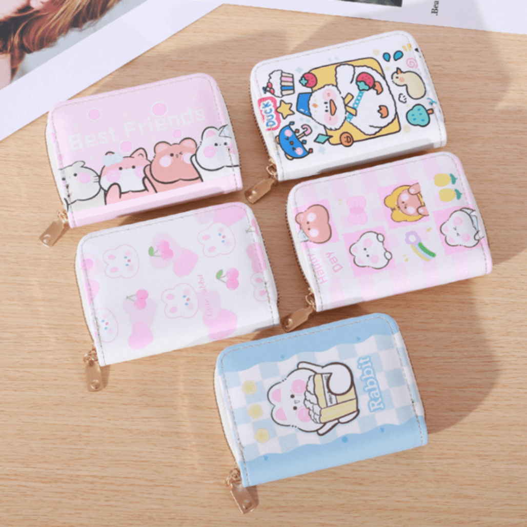 Ví nữ nhiều ngăn hình gấu cute Mini Min phong cách Hàn Quốc 5