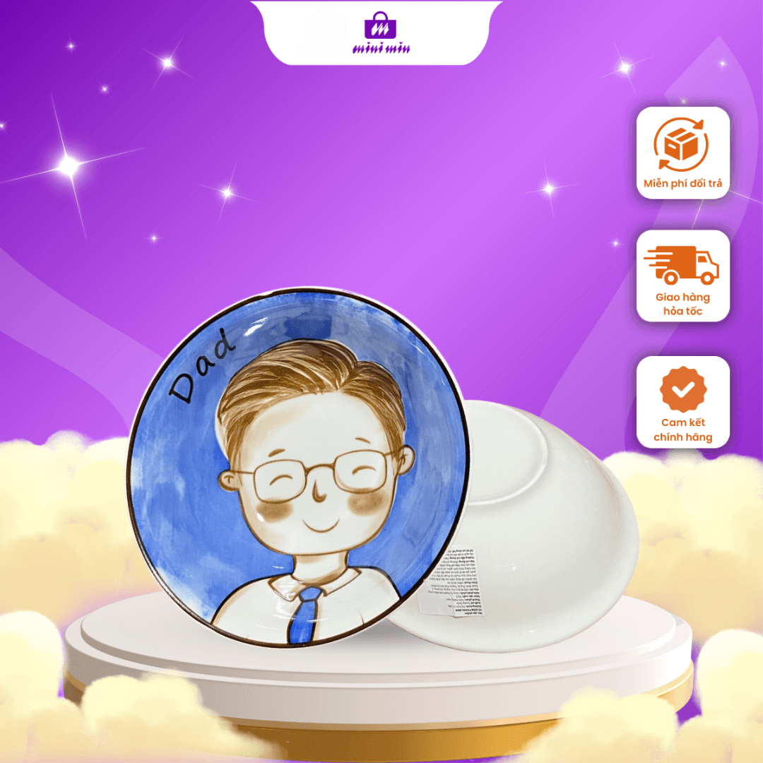 Tô sứ DAD tráng men cao cấp Mini Min