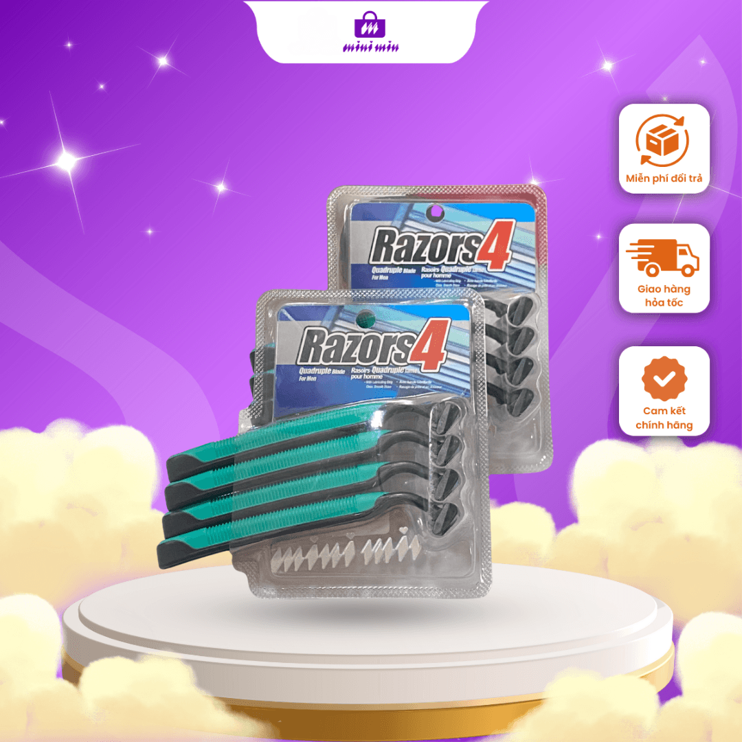 Set cạo râu Razors4 Mini Min 3 lưỡi siêu bén