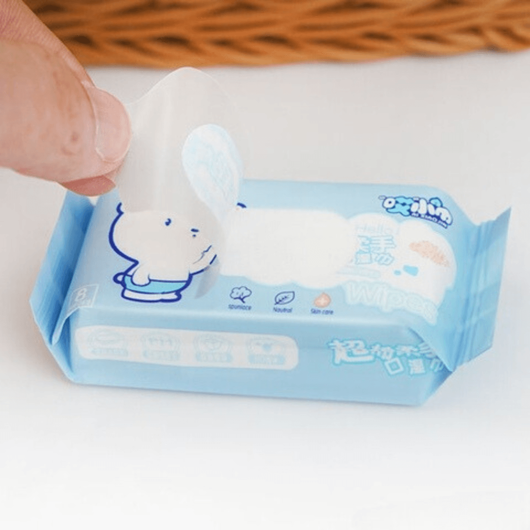 Gói khăn ướt bỏ túi không mùi, dễ bỏ túi Mini Min 3