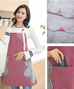 Tạp dề vải 2 lớp cotton mềm mại Mini Min 3
