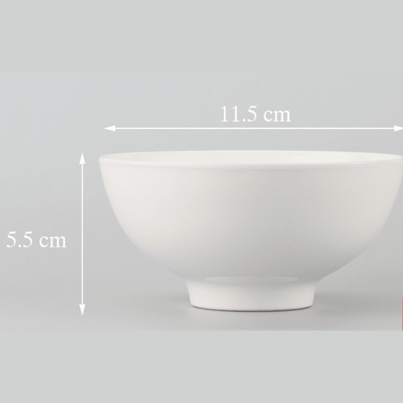 Chén sứ trắng Mini Min chịu nhiệt tốt 2
