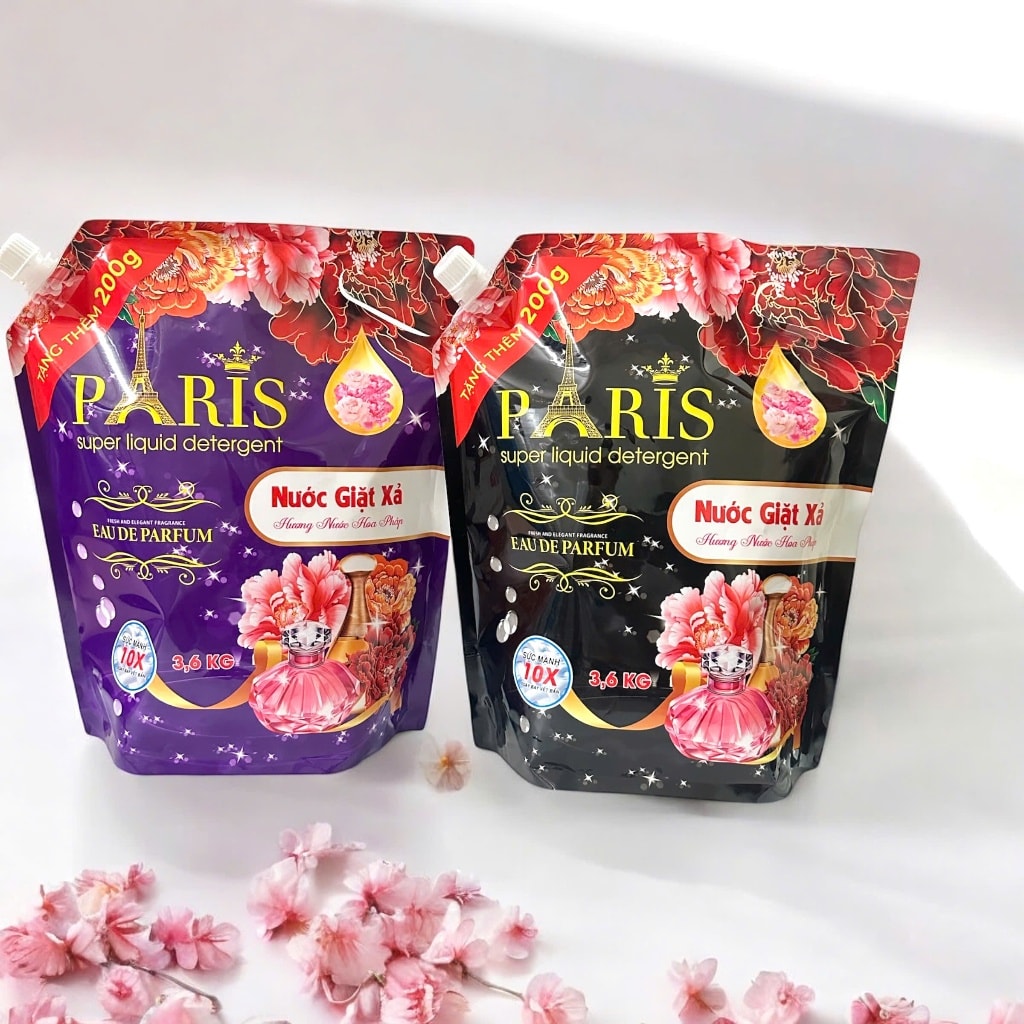 Túi nước giặt Paris hương nước hoa 3,6L thơm ngát 3