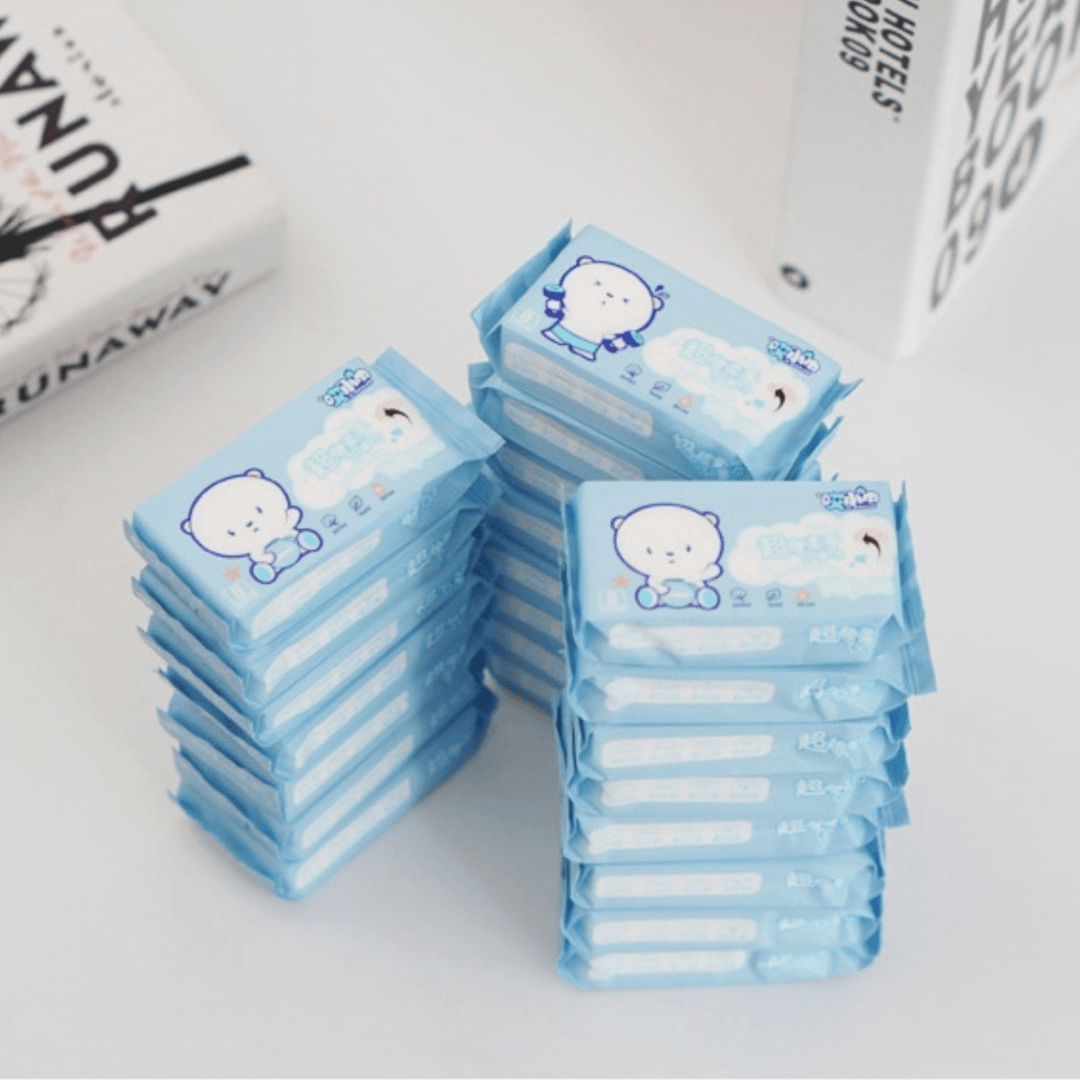 Gói khăn ướt bỏ túi không mùi, dễ bỏ túi Mini Min 4