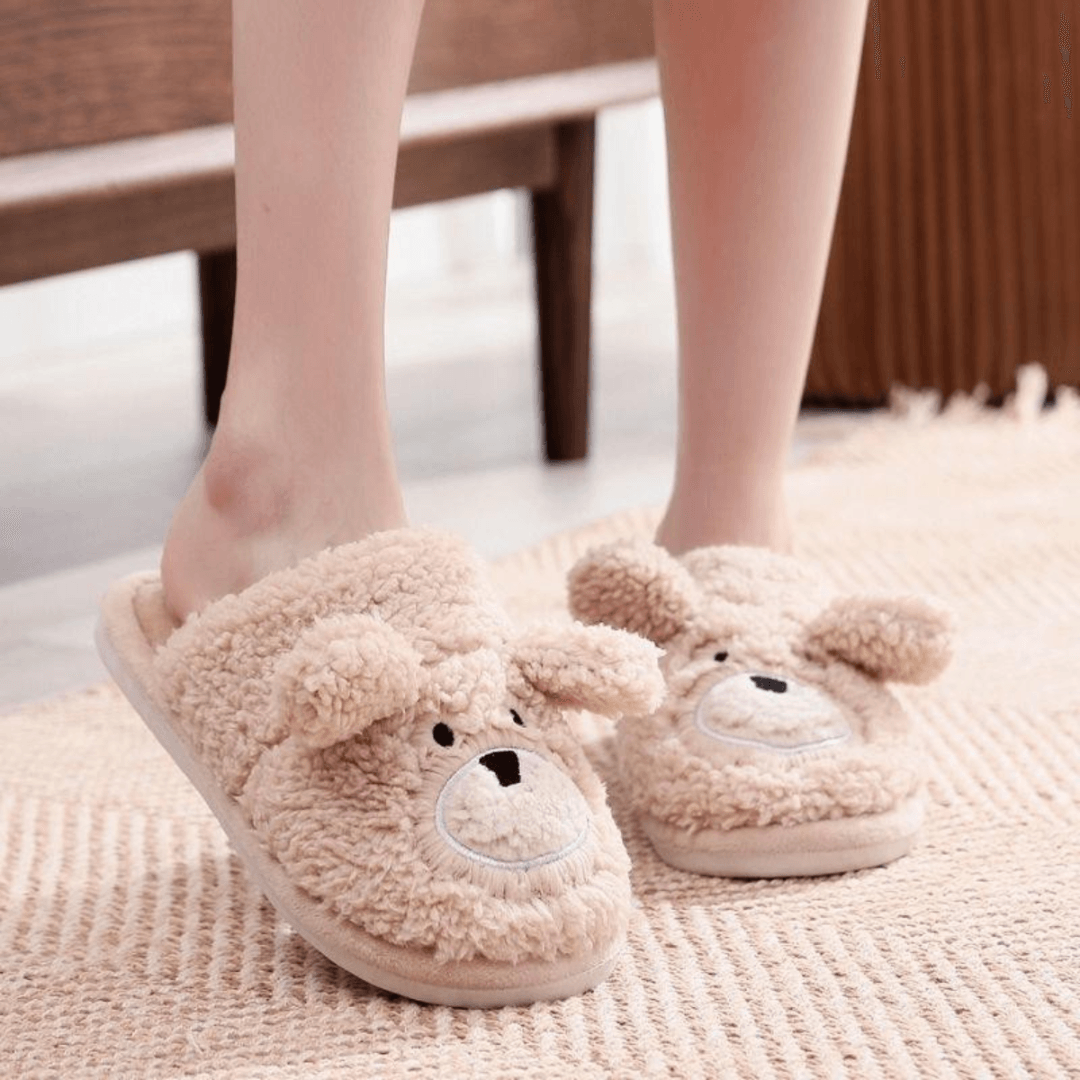 Dép bông đi trong nhà Cotton Gấu Mini Min 4