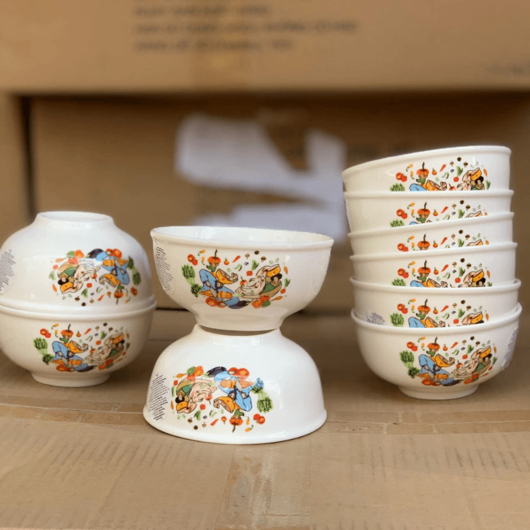 Chén sứ họa tiết Mini Min 3