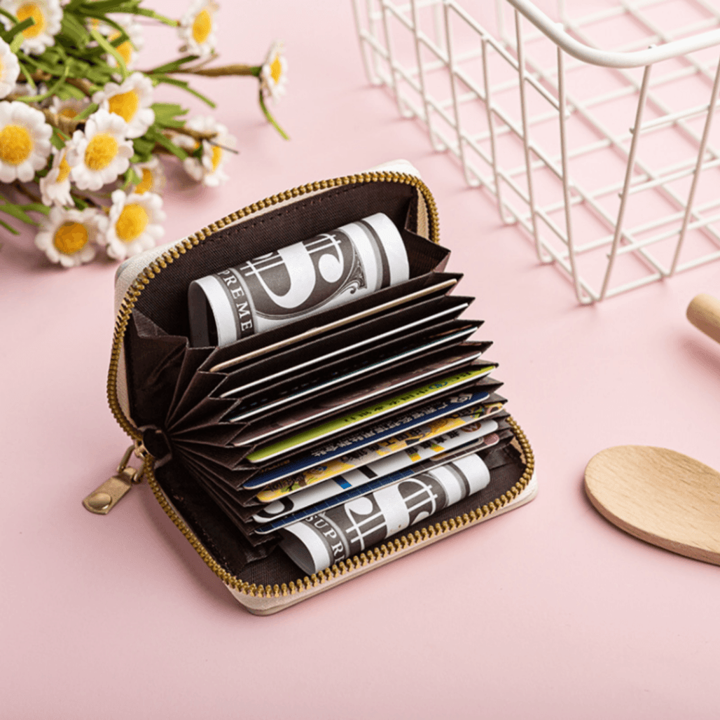 Ví nữ nhiều ngăn hình gấu cute Mini Min phong cách Hàn Quốc 3