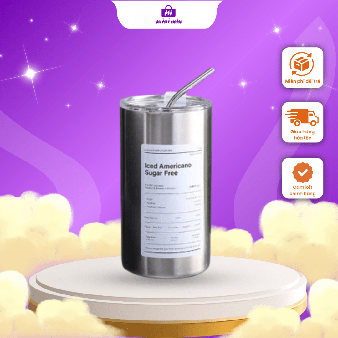 [Quà tặng doanh nghiệp] Bình giữ nhiệt 600ml - loại dán
