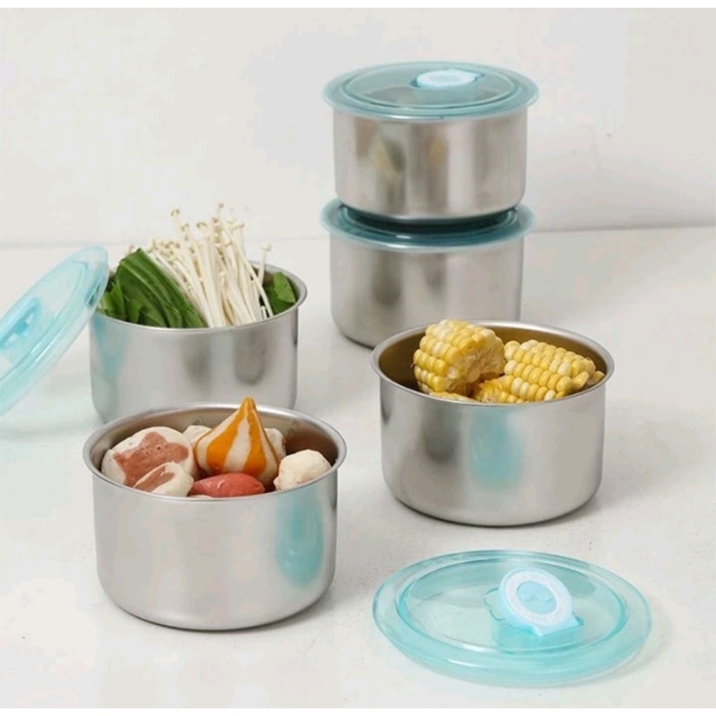 Bát Inox có nắp đậy Mini Min bảo quản thức ăn tiện lợi 2