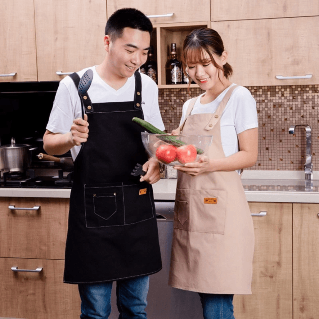 Tạp dề vải 2 lớp cotton mềm mại Mini Min 4