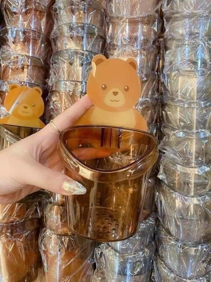 Cốc đựng bàn chải đánh răng hình gấu Tmark 7