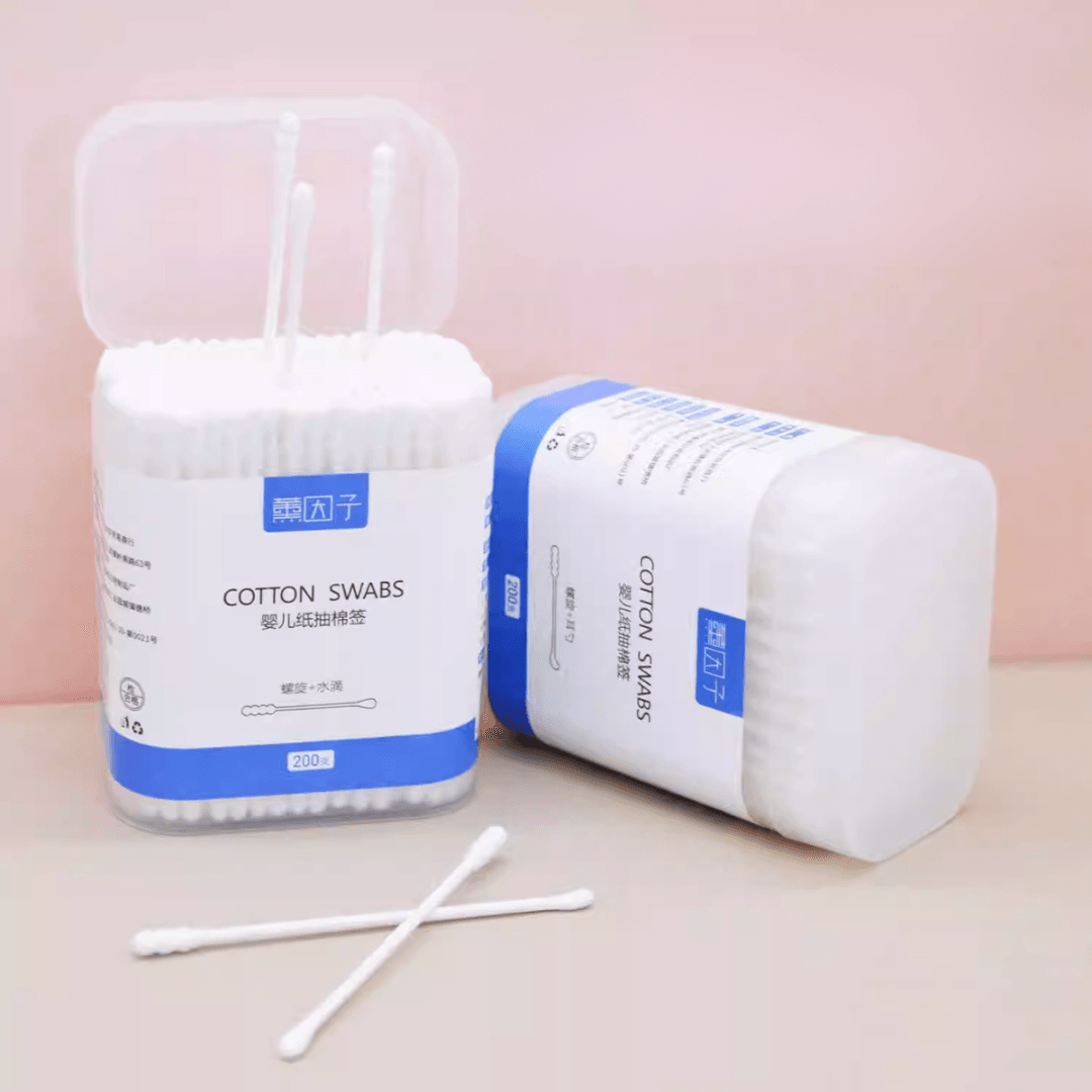 Hộp 200 cái tăm bông 2 đầu cho bé 5