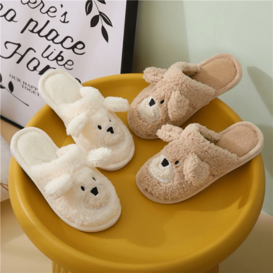 Dép bông đi trong nhà Cotton Gấu Mini Min 8
