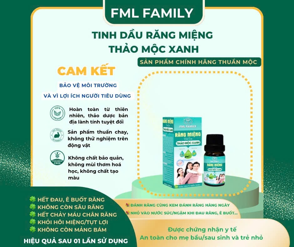 Tinh Dầu Răng Miệng Trị Hôi Miệng, Mảng Bám, Đau/sâu, ê buốt, chảy máu chân răng, nhiệt miệng và nhiều vấn đề khác hiệu quả diệu kỳ 10ml 4