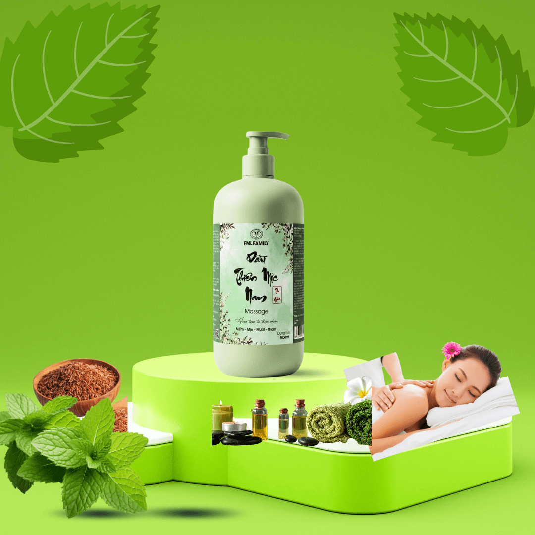 Dầu Massage Dòng Thư Giãn Thơm Mát Thiên Mộc Nam 1 Lít