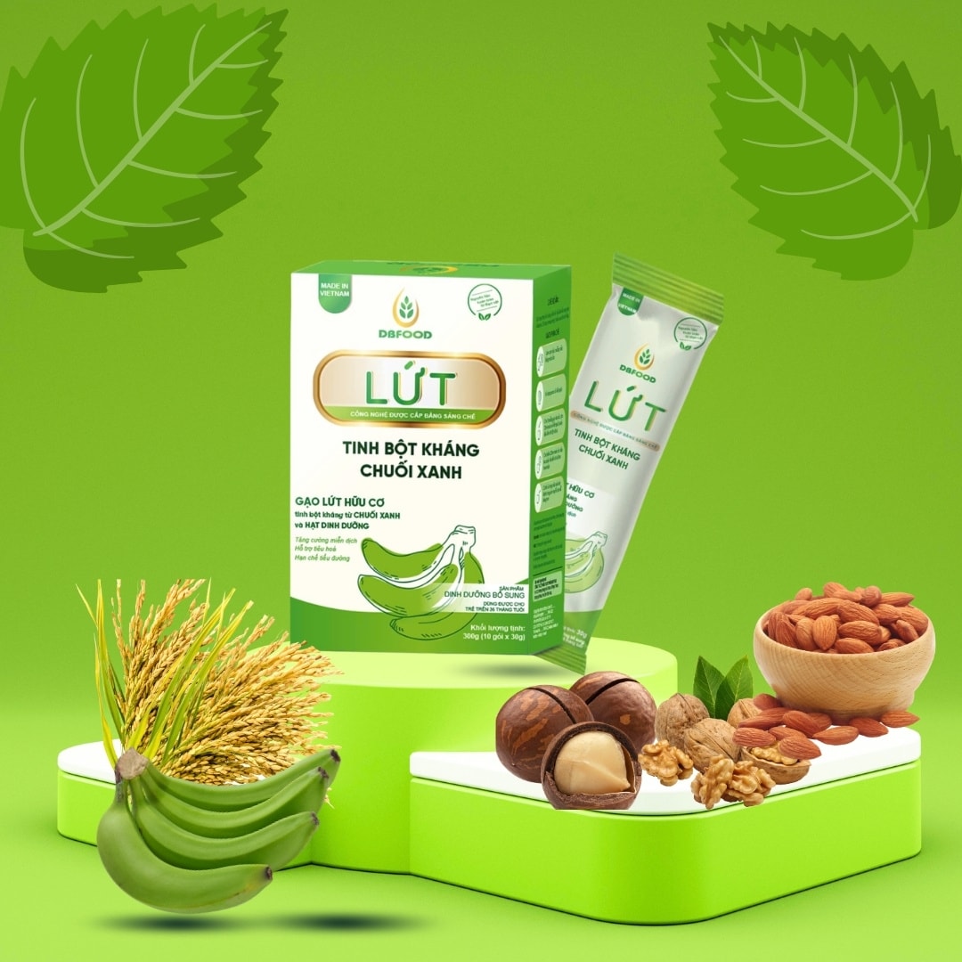 Dinh dưỡng (Bữa ăn) từ gạo lứt hữu cơ, tinh bột kháng & các loại hạt, không đường, phù hợp cho người hệ tiêu hoá kém, cho cả người tiểu đường, tim mạch, huyết áp, béo phì. Hộp 360 gram ( 20 gói * 18 gram).