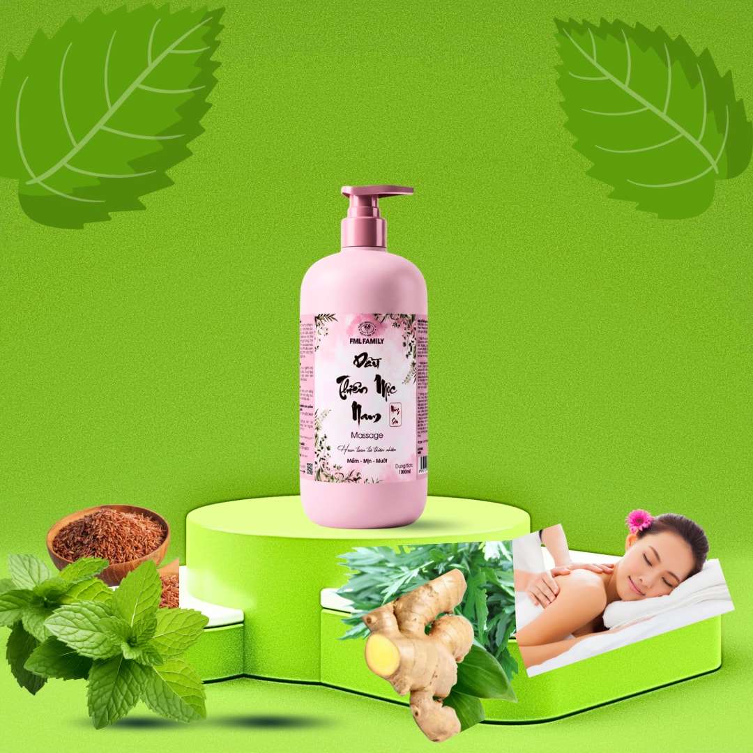 Dầu Massage Trị Liệu Nóng Sâu 1 lít