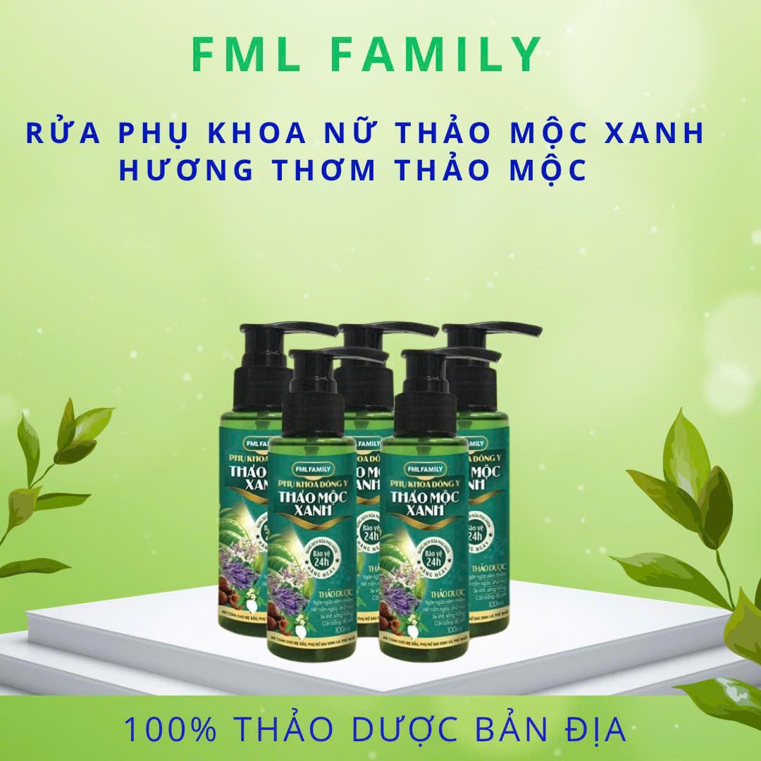 Dung dịch rửa phụ khoa đông y Thảo Mộc Xanh 2