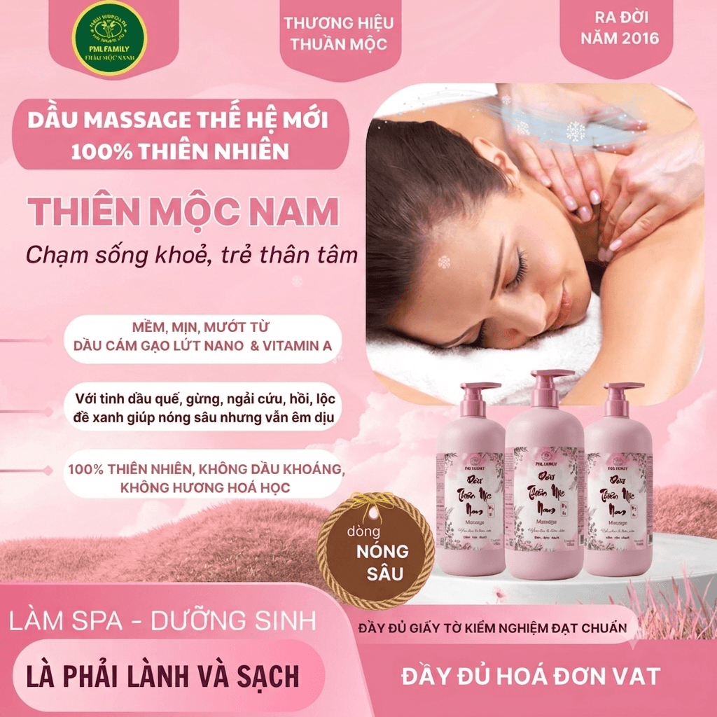 Dầu Massage Trị Liệu Nóng Sâu 1 lít 3