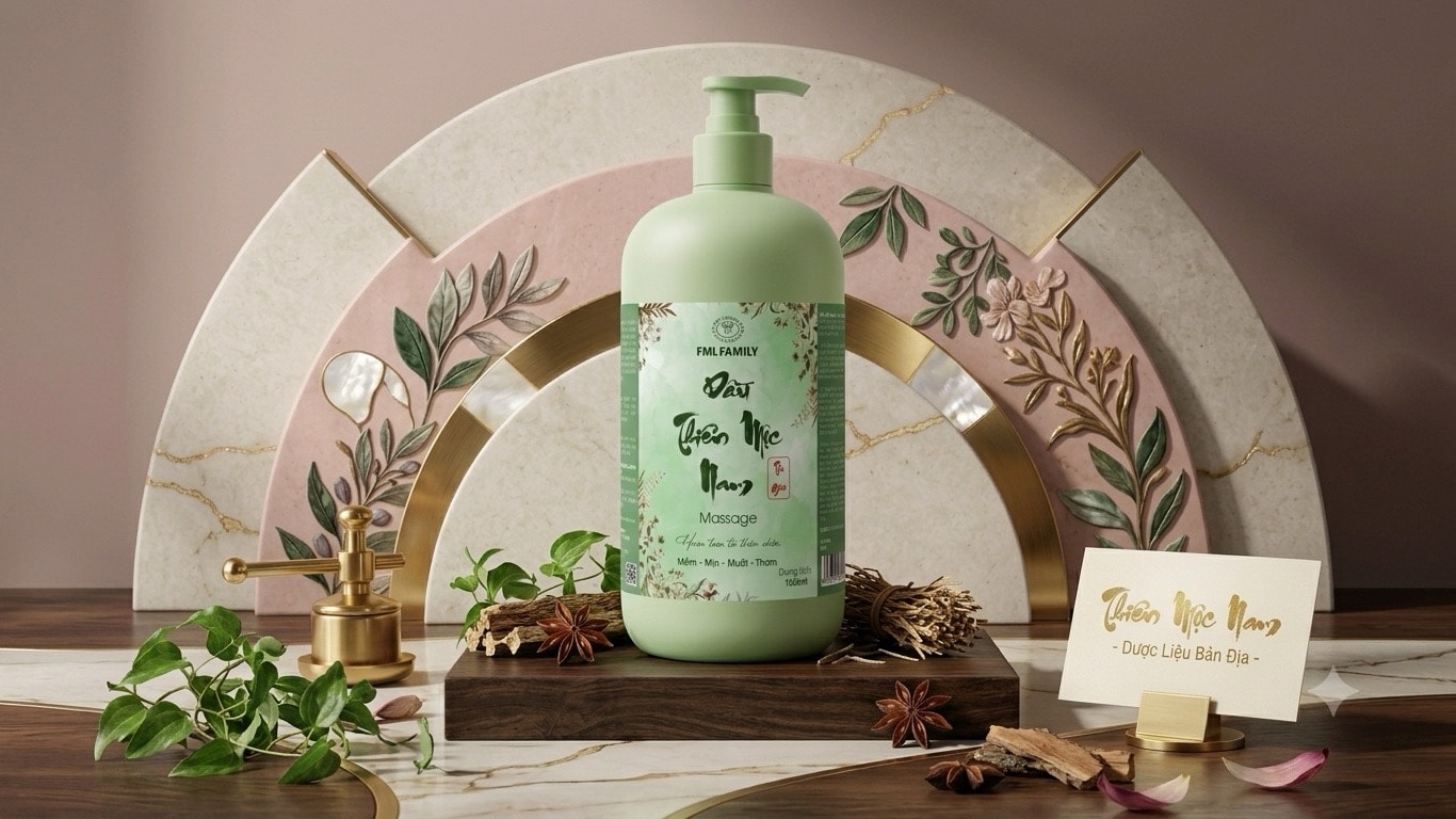 Dầu Massage Dòng Thư Giãn Thơm Mát Thiên Mộc Nam 1 Lít 2