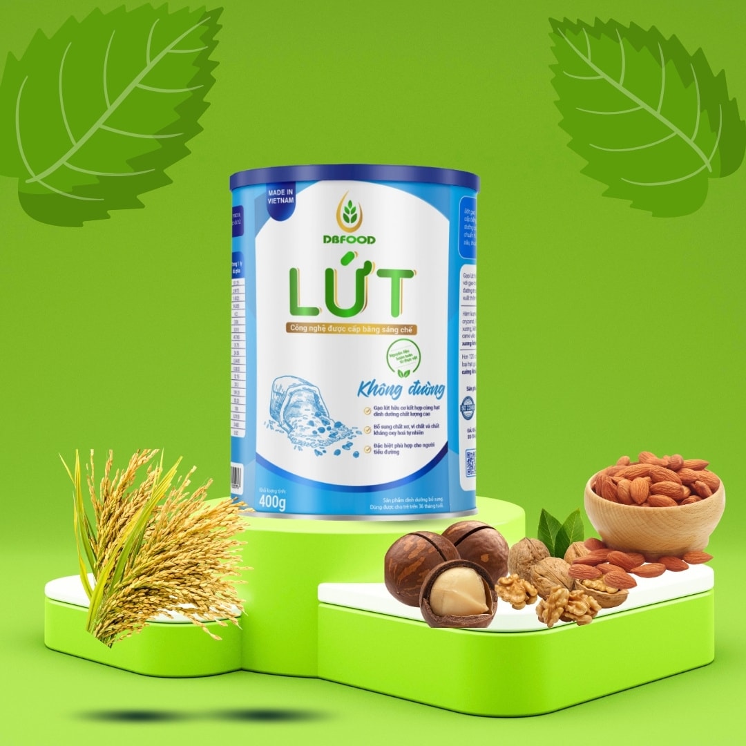 Dinh dưỡng (Bữa ăn) từ gạo lứt hữu cơ & các loại hạt, không đường, vị ngọt tự nhiên, phù hợp cho cả người tiểu đường, tim mạch, huyết áp, béo phì. Lon 400 gram